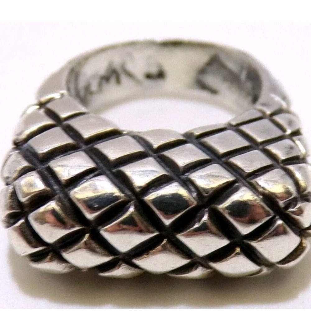 Silver Textured Ring
